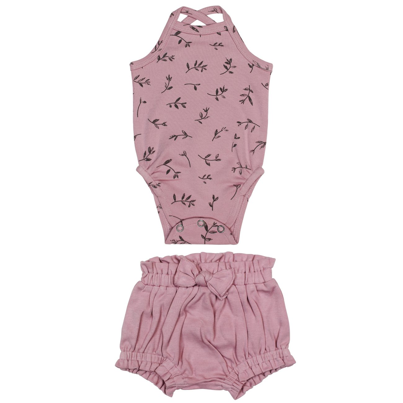 Criss Cross Bodysuit & Ruffle Bloomer | Blossom Flower
