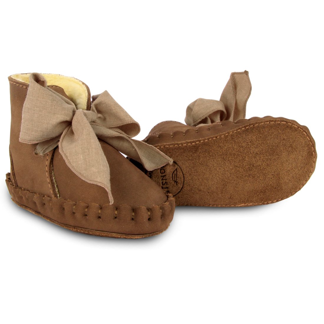 Pina Organza Lining | Hazelnut Nubuck + Mocha Cotton