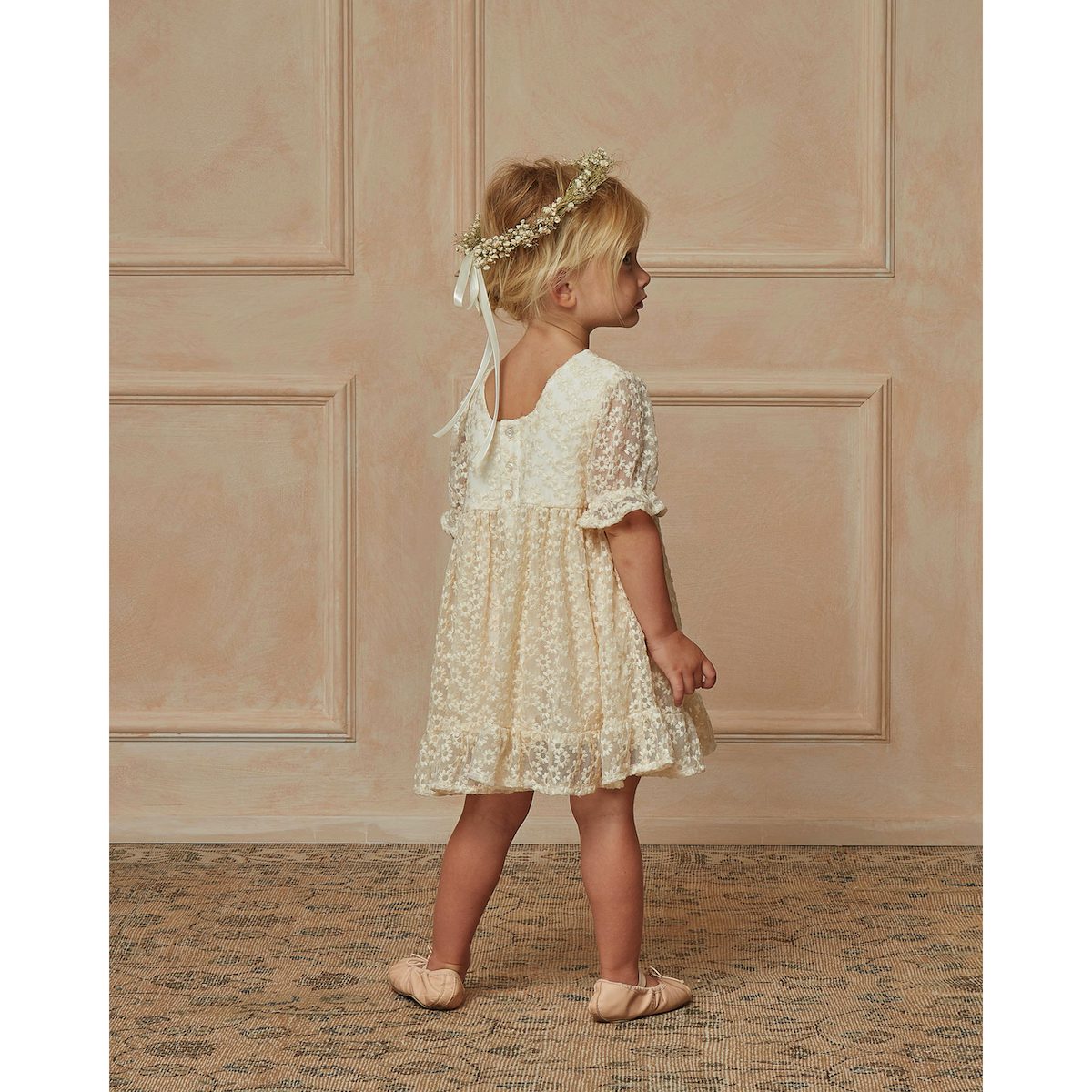 Quinn Dress | Natural Floral Lace