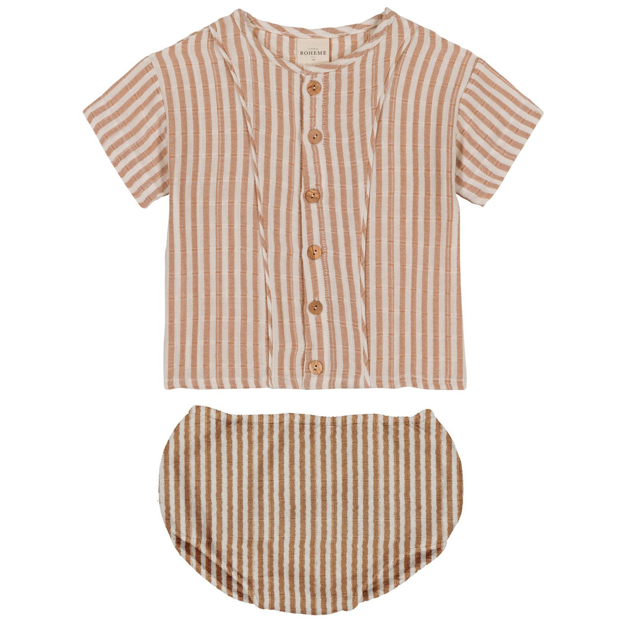 Thelme Shirt & Ami Bloomers | Biscuit Stripes