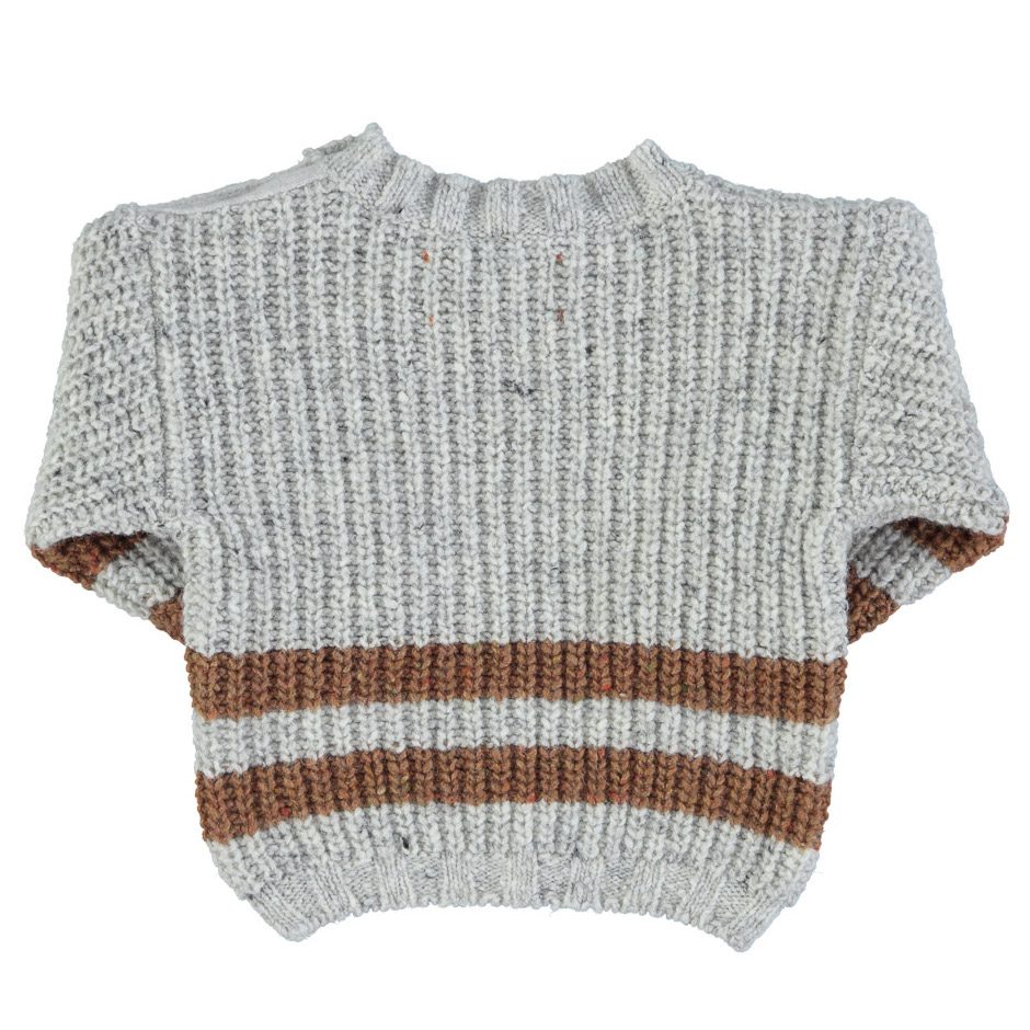 Knitted Sweater | Light Grey W/ 