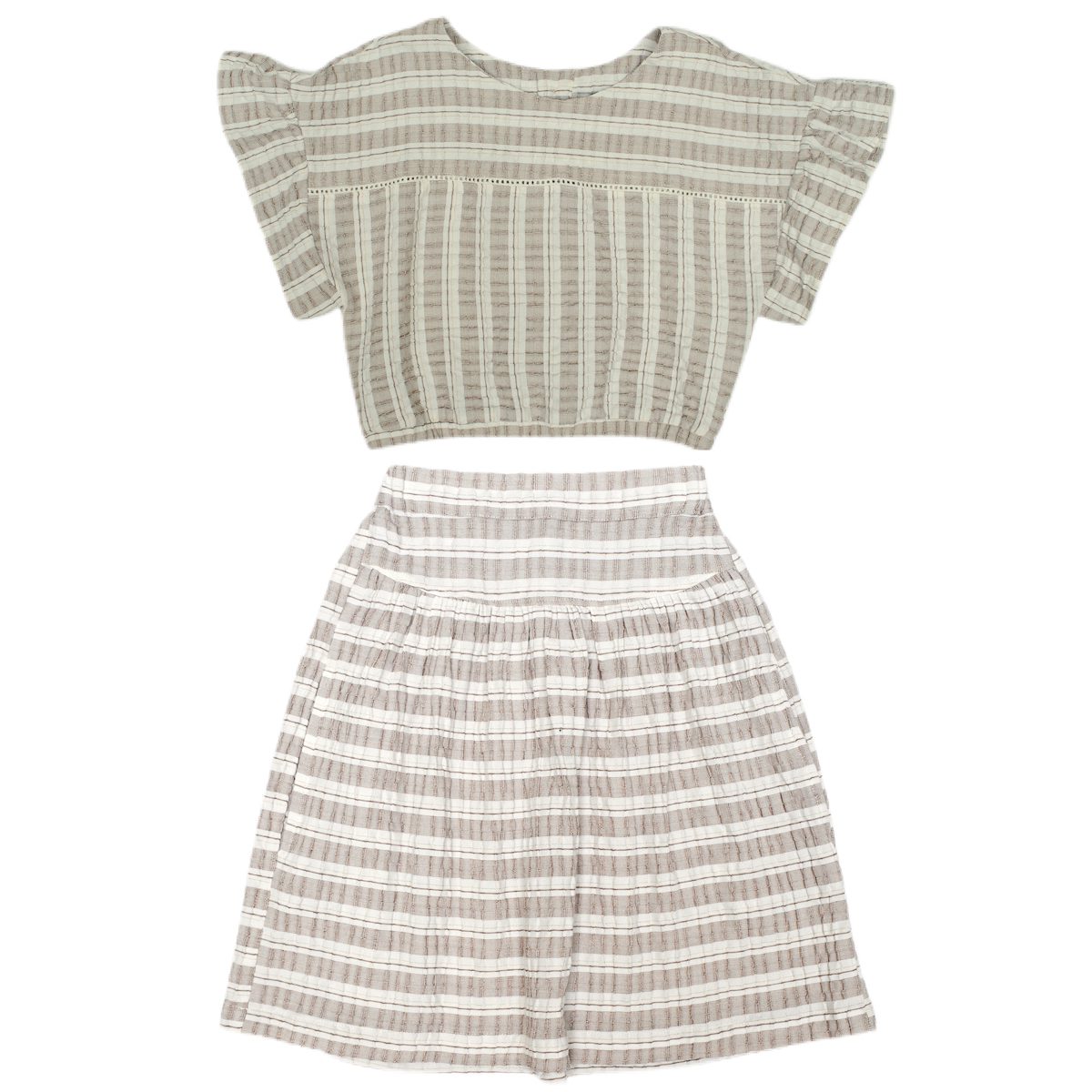 Sand Beren Blouse & Skirt