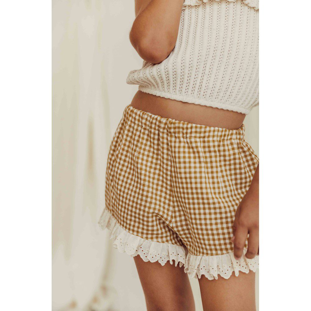 Sarah Shorts | Mustard Vichy