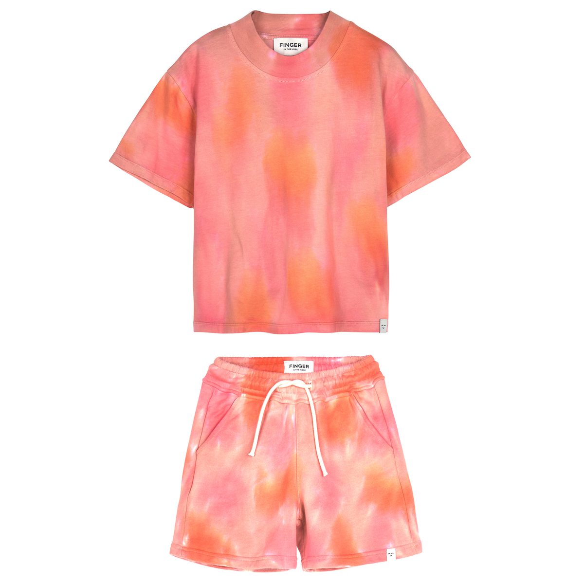 Rainbow Tie & Dye Fitted T-Shirt & Shorts