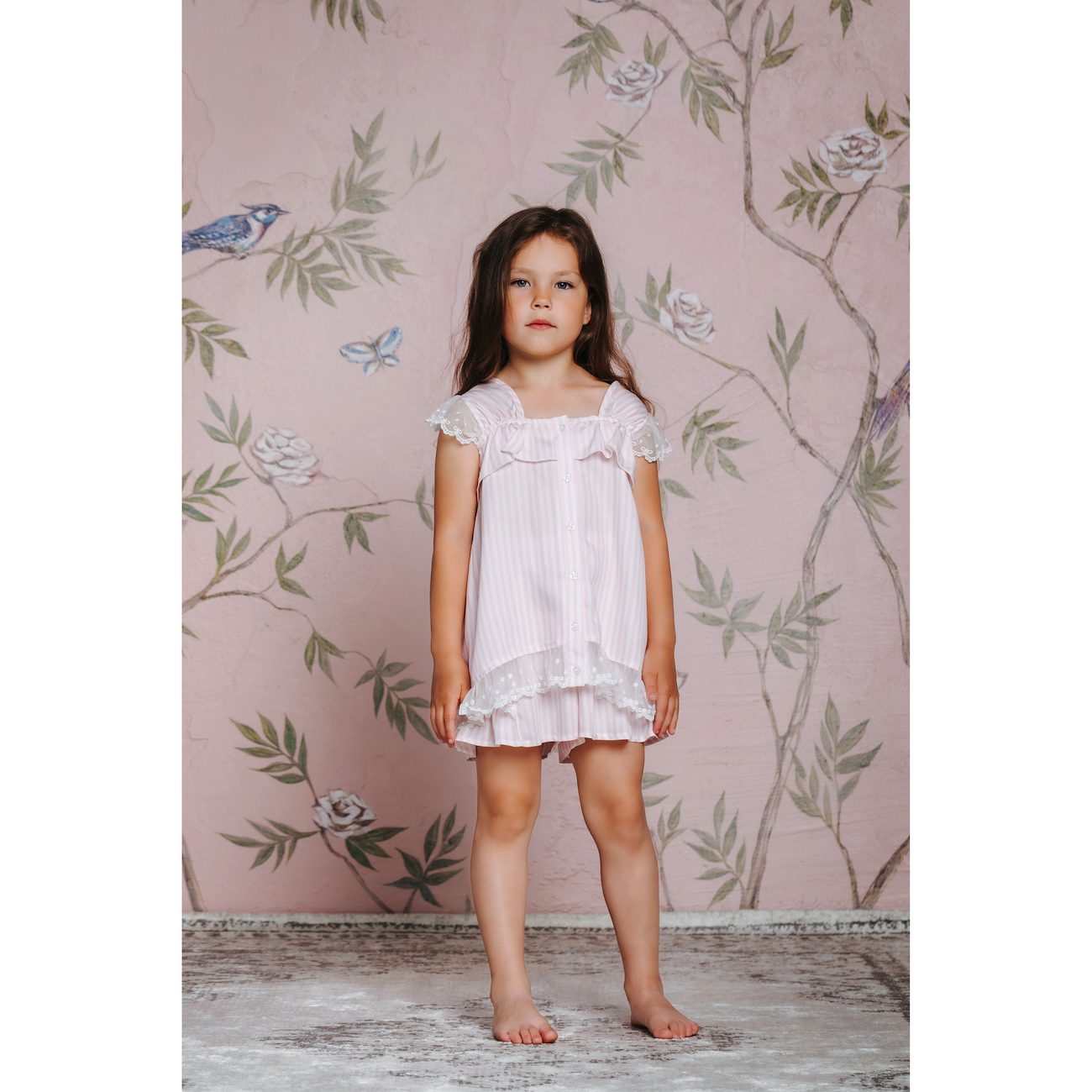 Olga Pajama | Pink Stripes