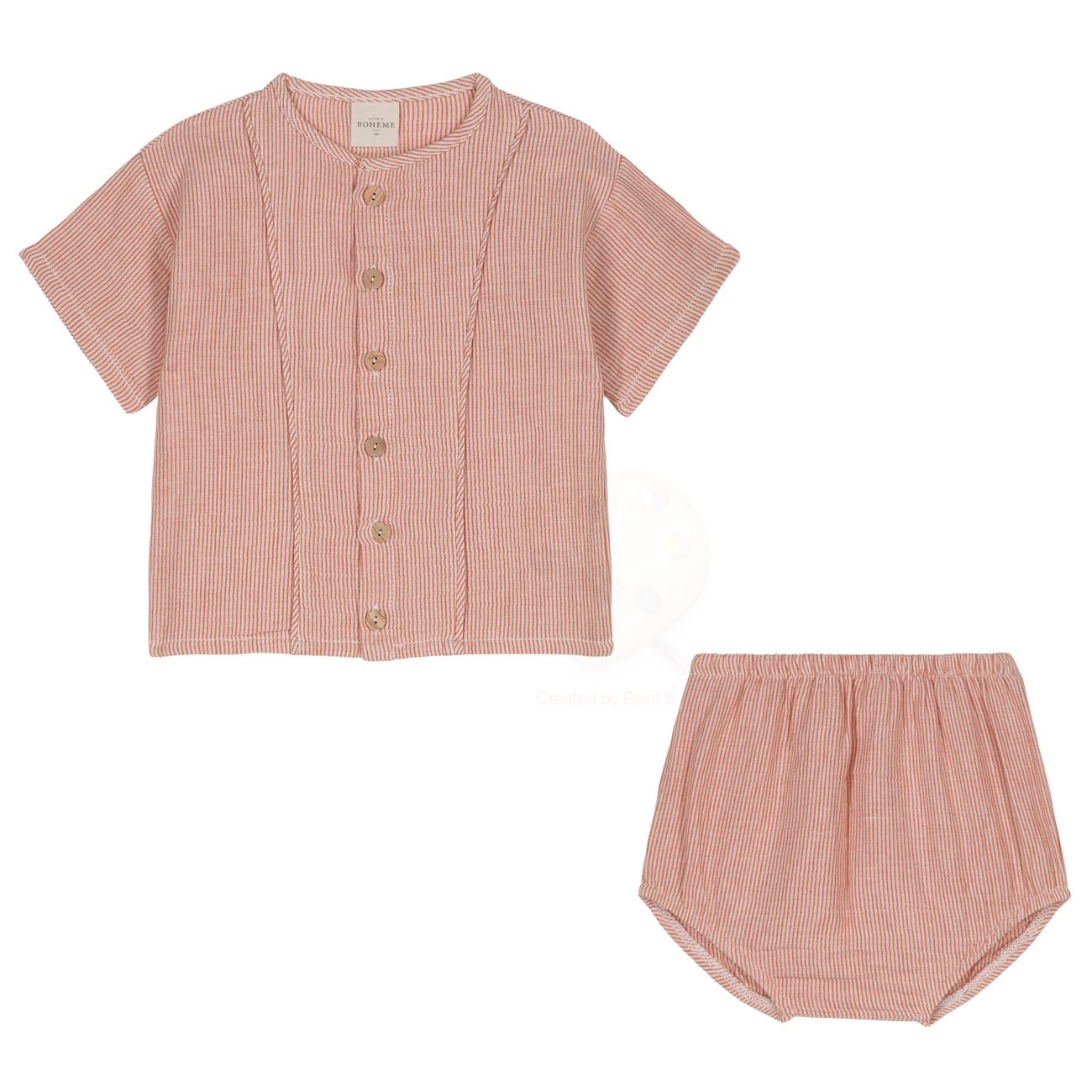 Thelme Blouse & AMI Bloomers | Orange Stripes