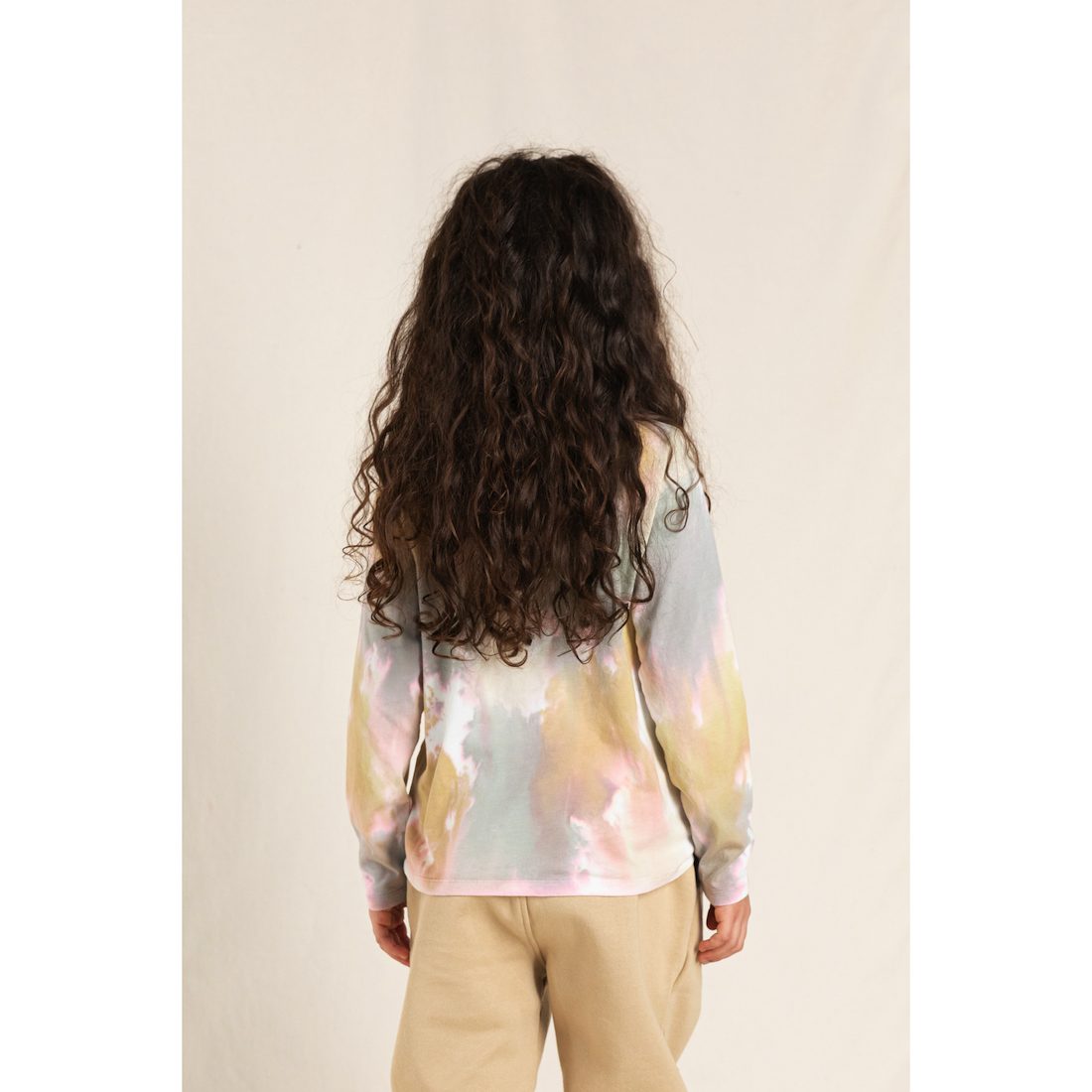 Nahia Ecru Tie Dye Top & Pearly Latte Slouchy Sweatpants