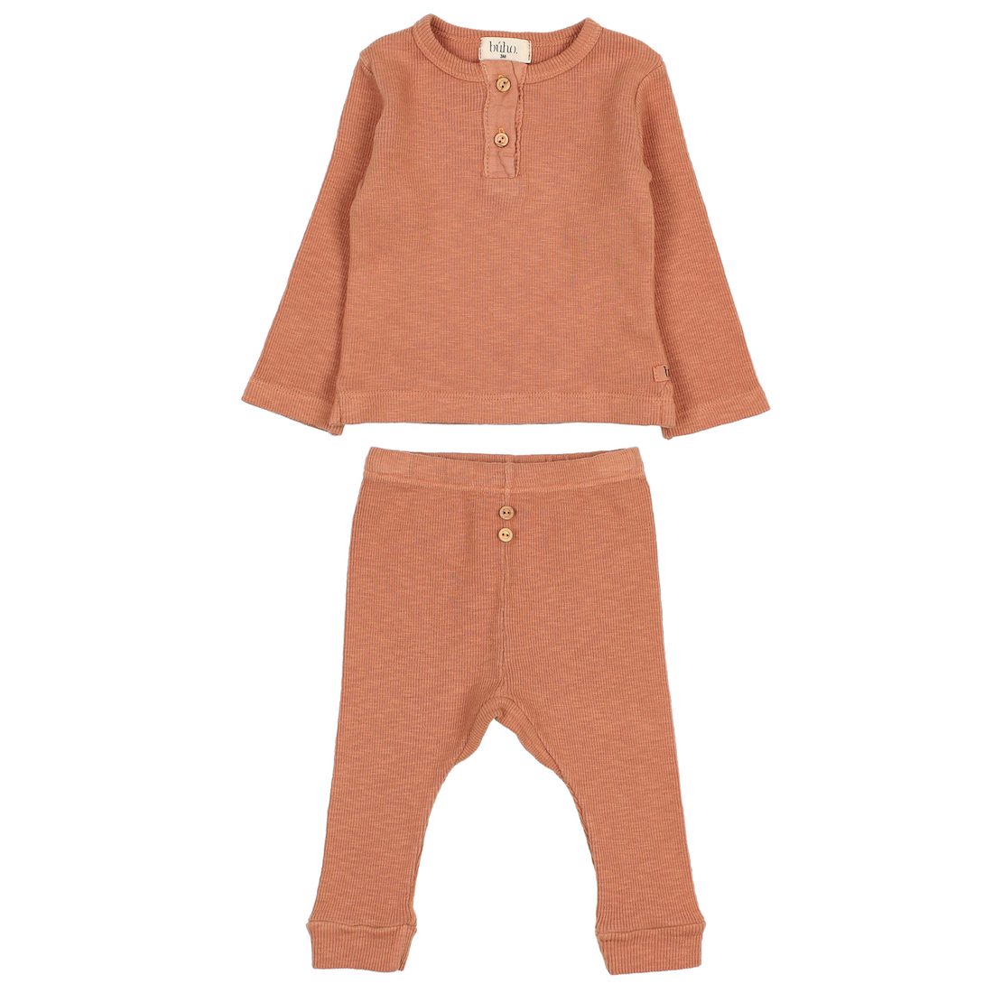 Rib Flame Top & Legging | Hazel