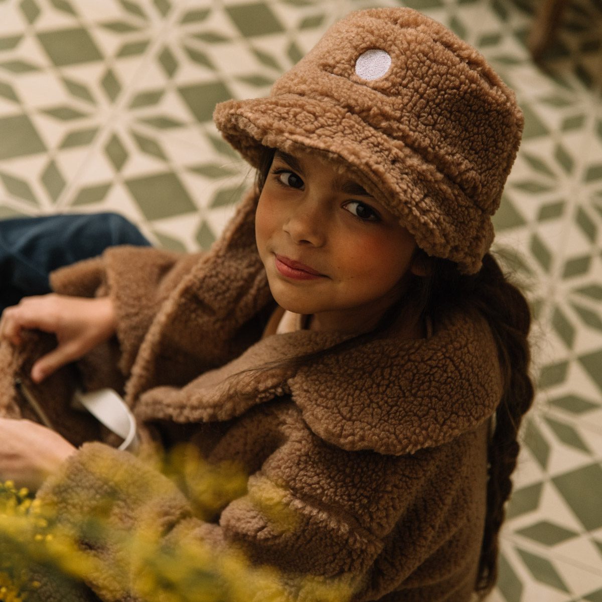 Manteau Claudine Plush Rouille