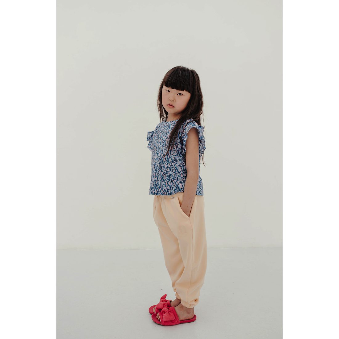 Ruffle Sweat | Soft Yellow