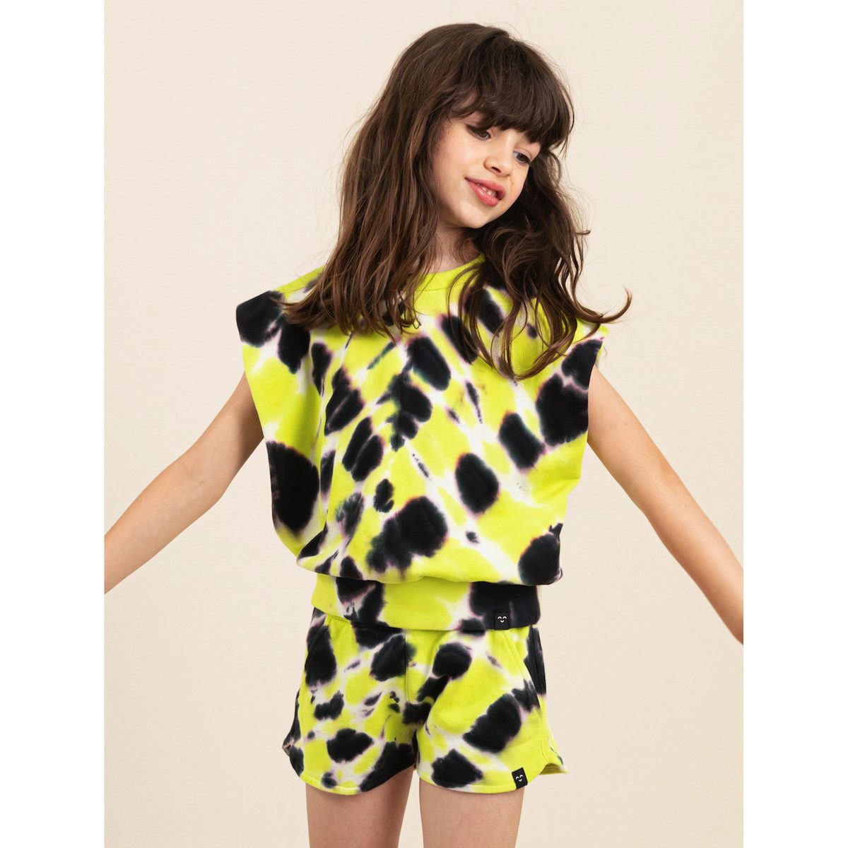 Flou Lime Spash Sweater & Shorts