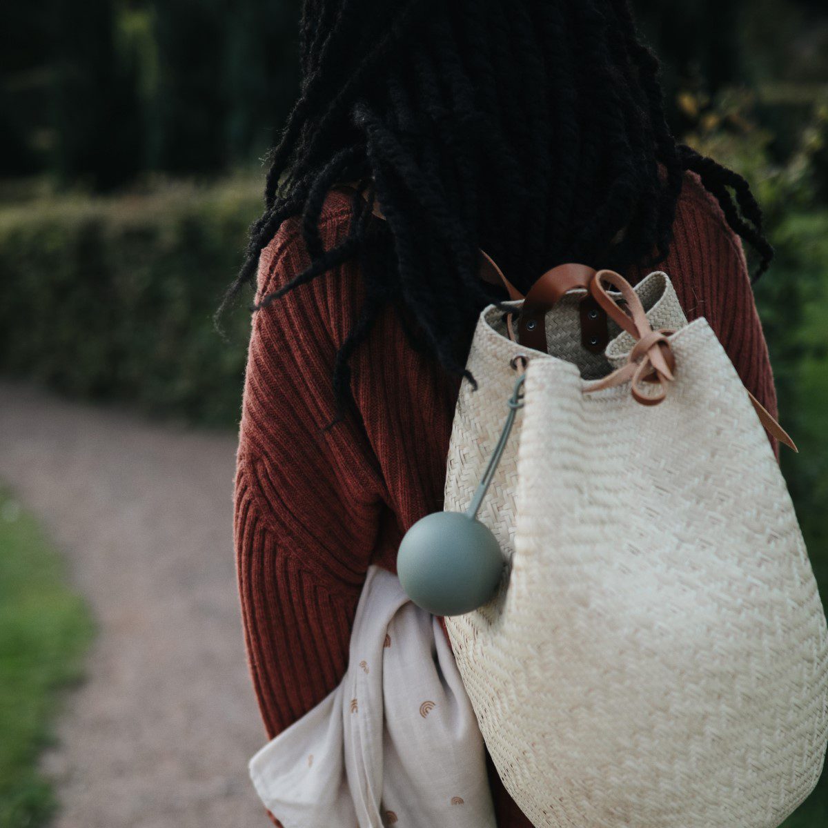 Silicone Pacifier Holder Case | Cambridge Blue