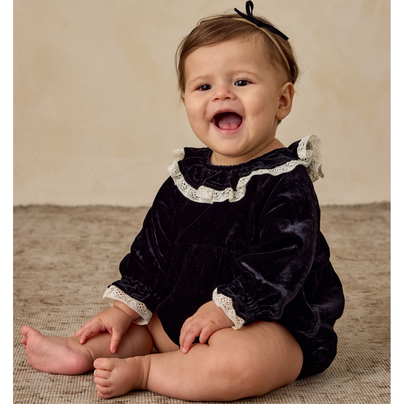 Adeline Romper | Black