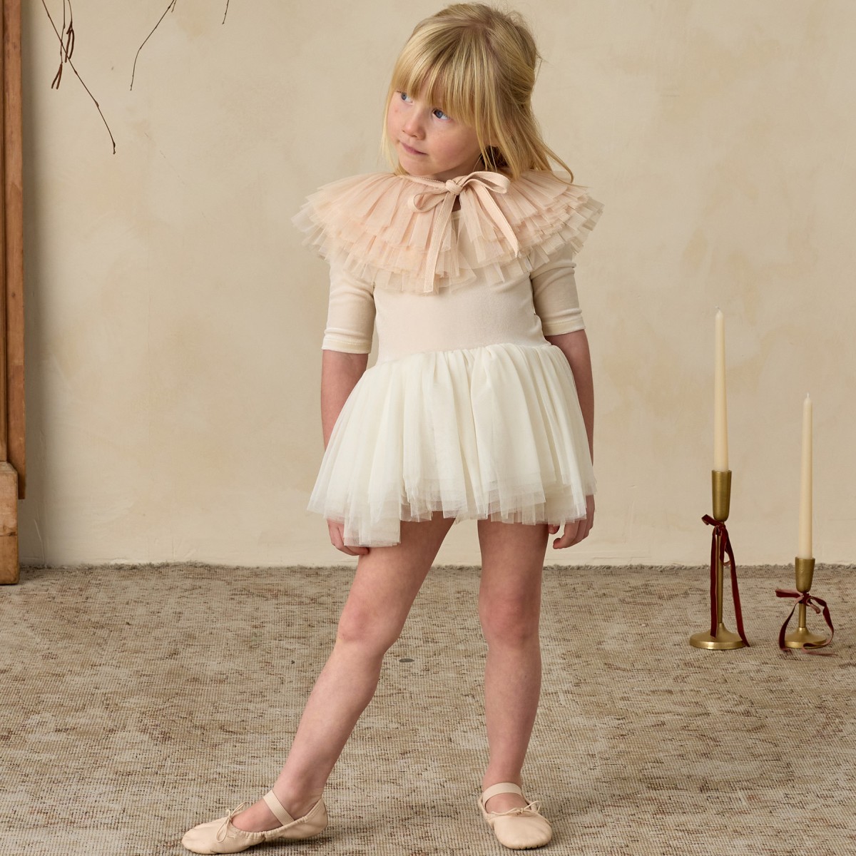 Antique Ruffle Tulle Collar