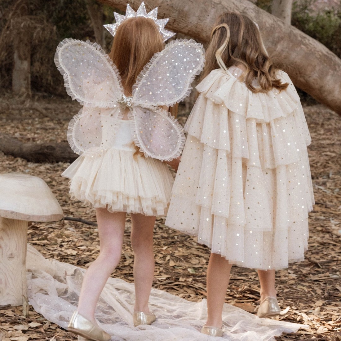 Tulle Cape Champagne Star