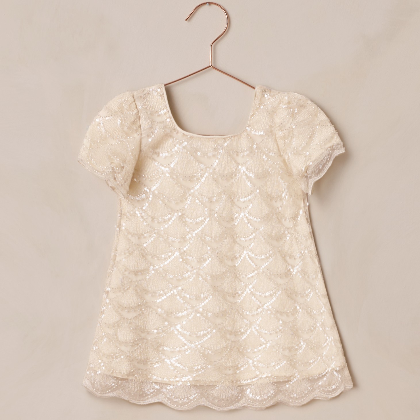 Daisy Dress Silver Metallic