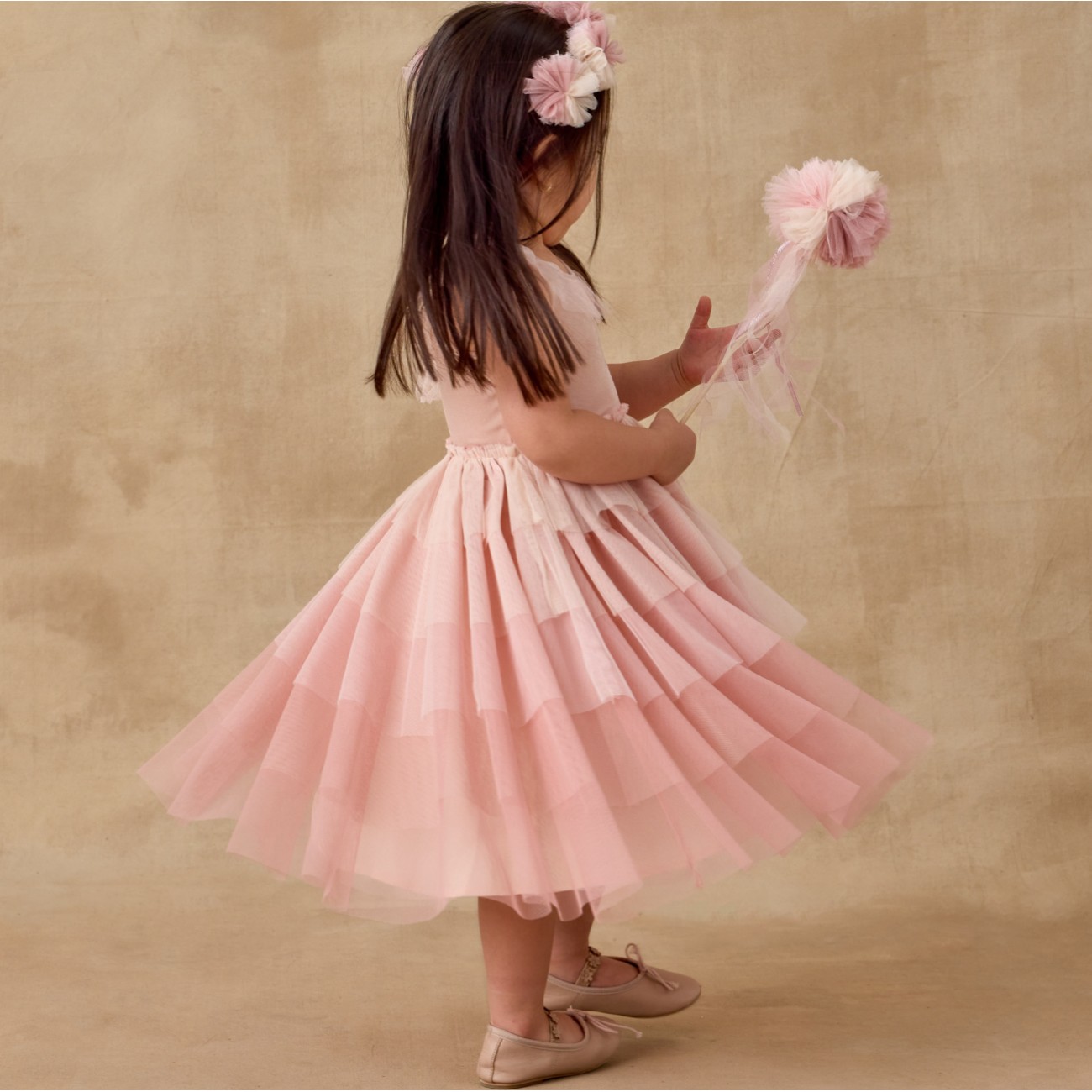 Pom Pom Crown & Wand Pink Ombre