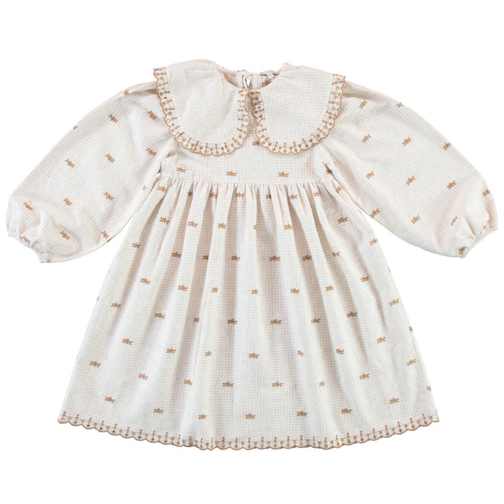 Olivia Ruffled Dress | Alpine Natural Check