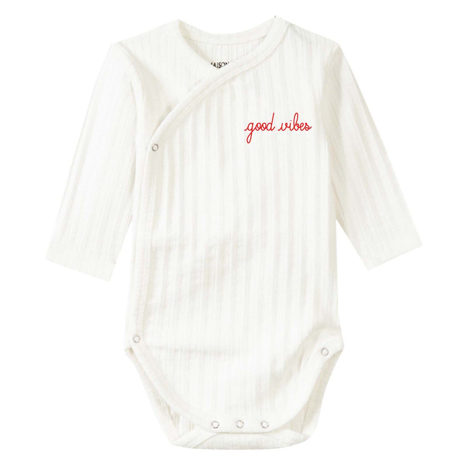 GOOD VIBES L/S Dauphine Bodysuit