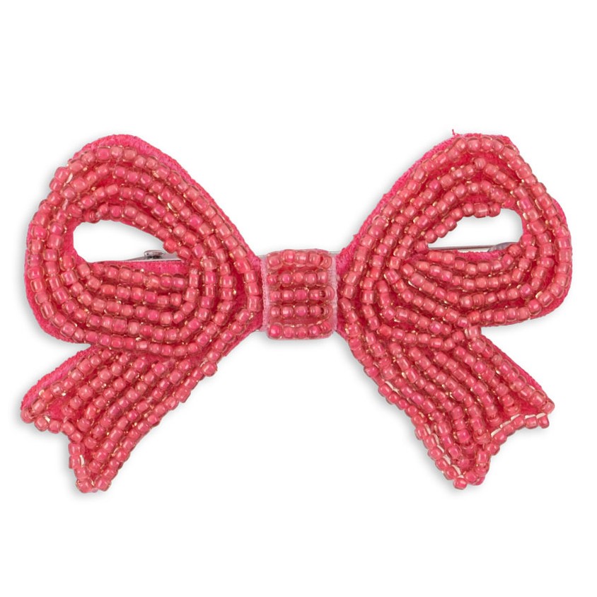 2 Pack Pearly Bow Hairclip | Bubblegum