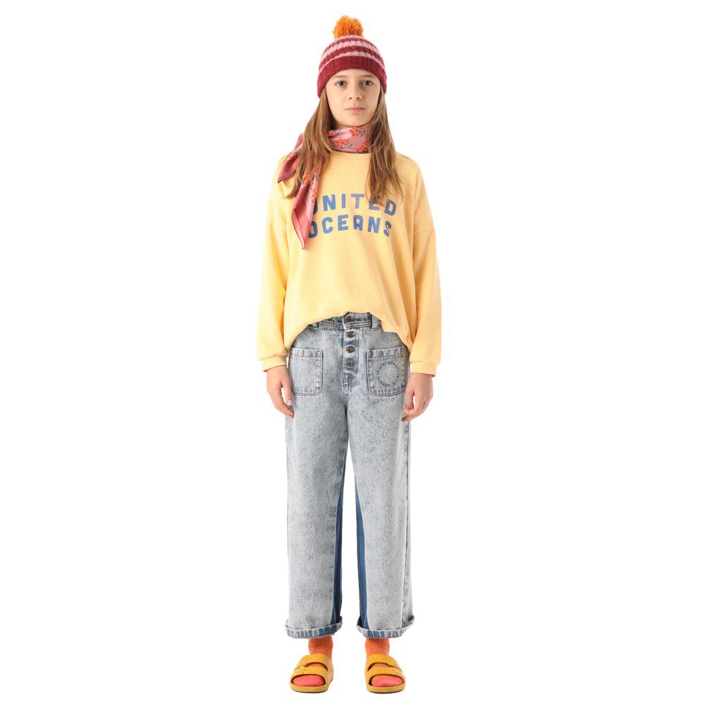 Knitted Hat W/ Pompom | Pink & Strawberry Stripes