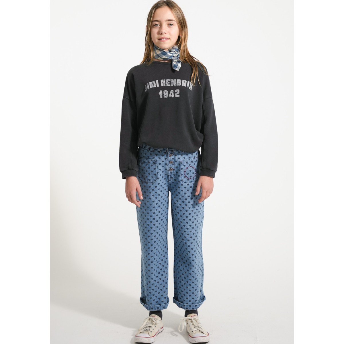 Sweatshir Faded Black W/ 