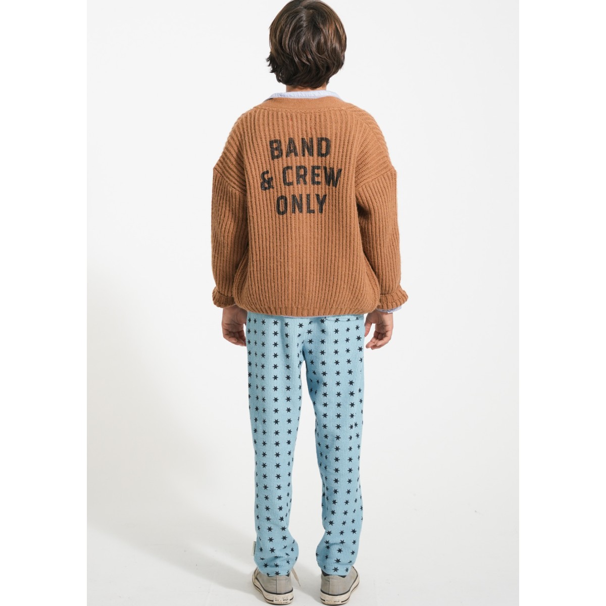 Knitted Cardigan Brown W/ 