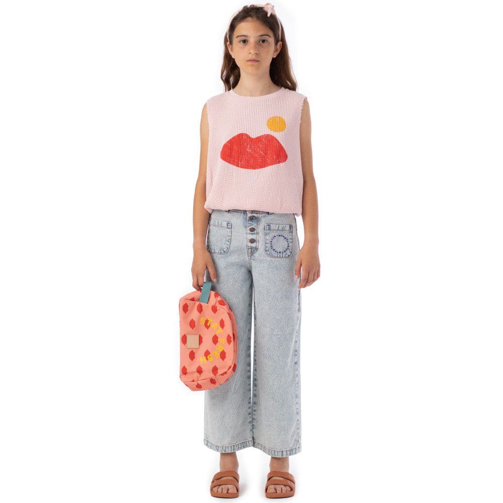 Flare Trousers | Washed Blue Denim