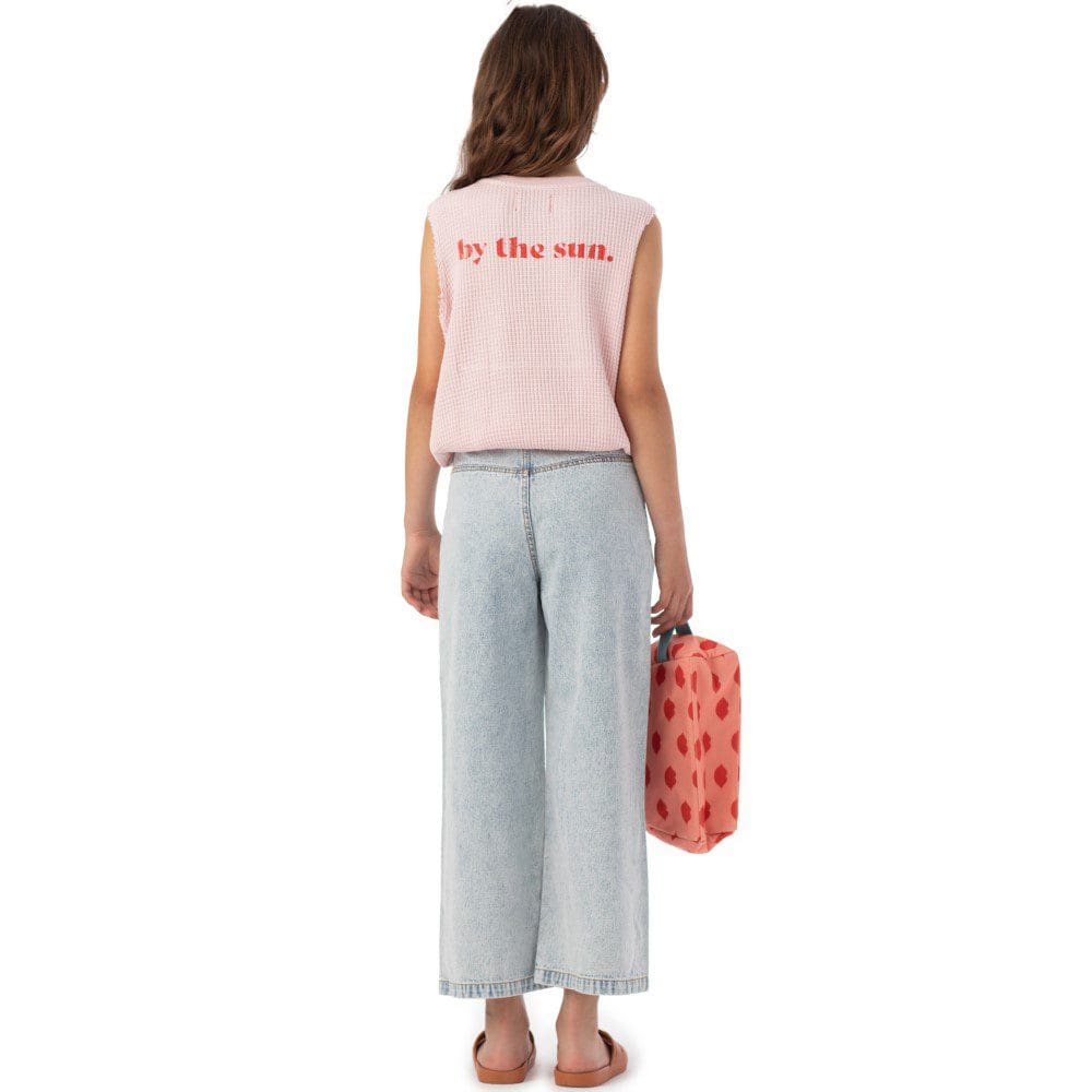 Flare Trousers | Washed Blue Denim