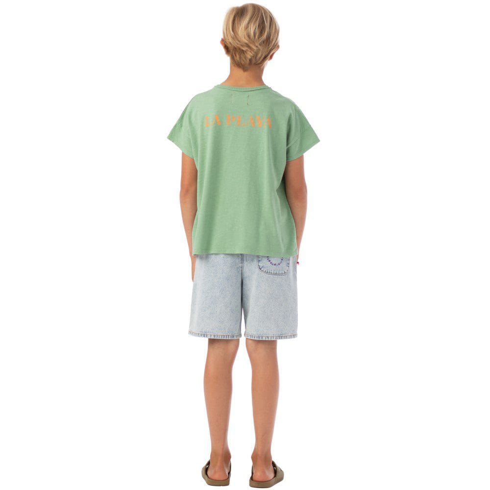 Boy Shorts | Washed Blue Denim