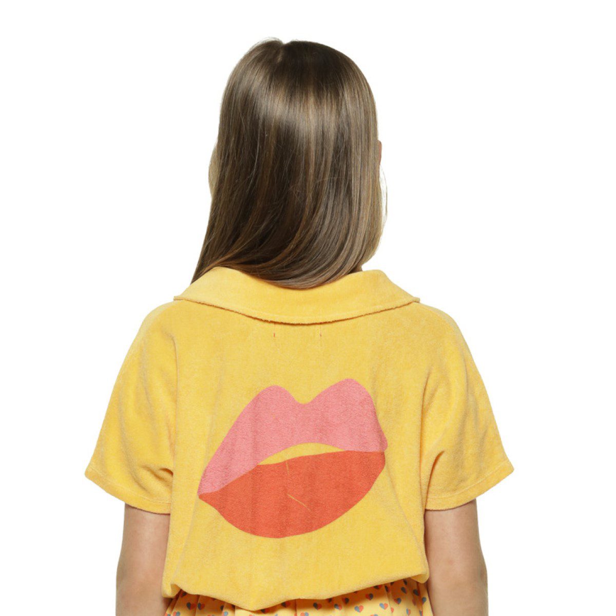 T-Shirt W/ Collar | Yellow with 