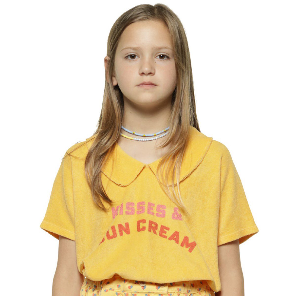 T-Shirt W/ Collar | Yellow with 