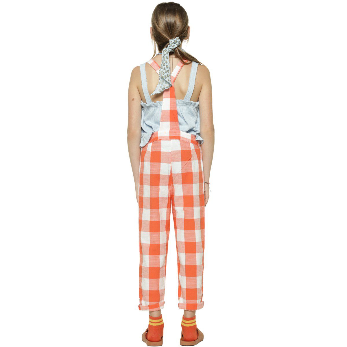 Trousers W/ Straps | Red & White Checkered