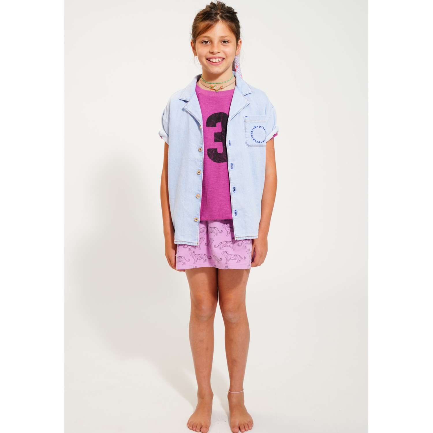 Sleeveless Sweatshirt | Fuchsia W/ 