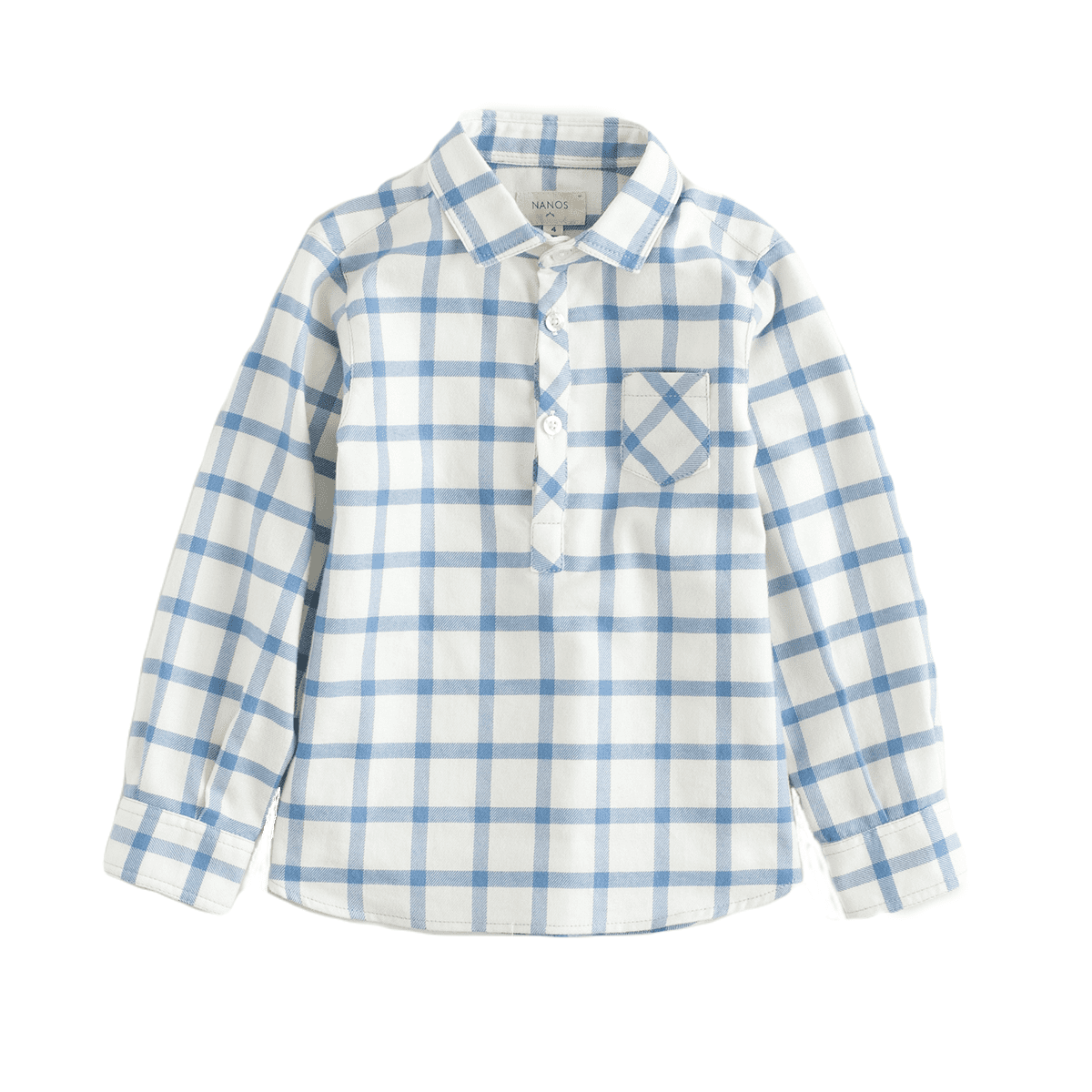 Light Blue Flannel Check Shirt