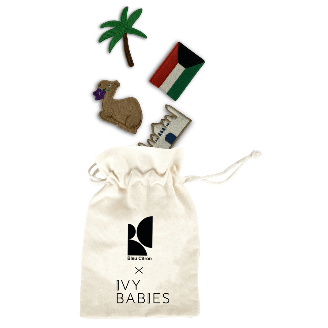 ÉCRU SWEATSHIRT + KUWAIT THEMATIC PATCHES