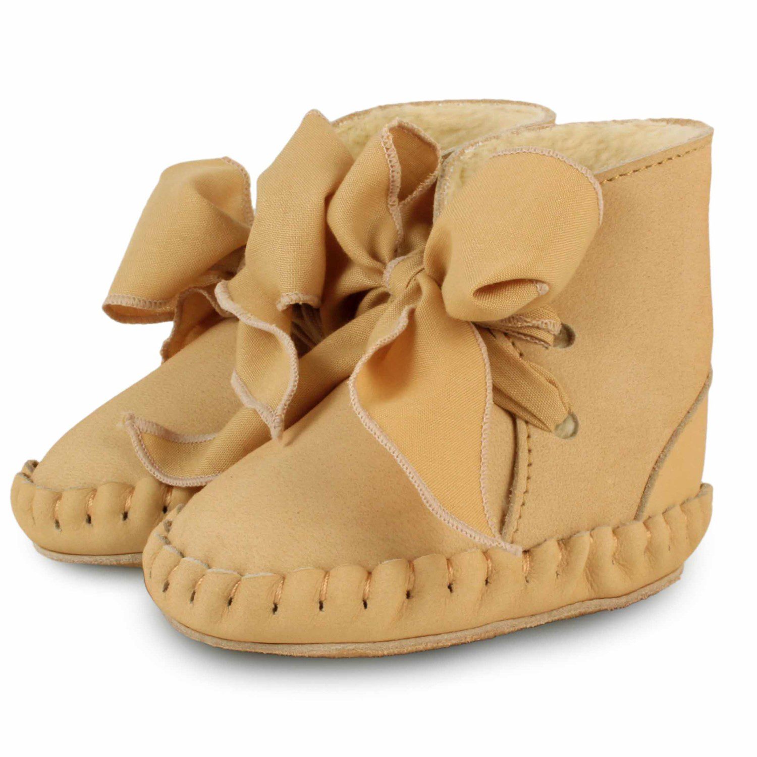 Pina Organza | Kaki Nubuck + Fudge Cotton Laces