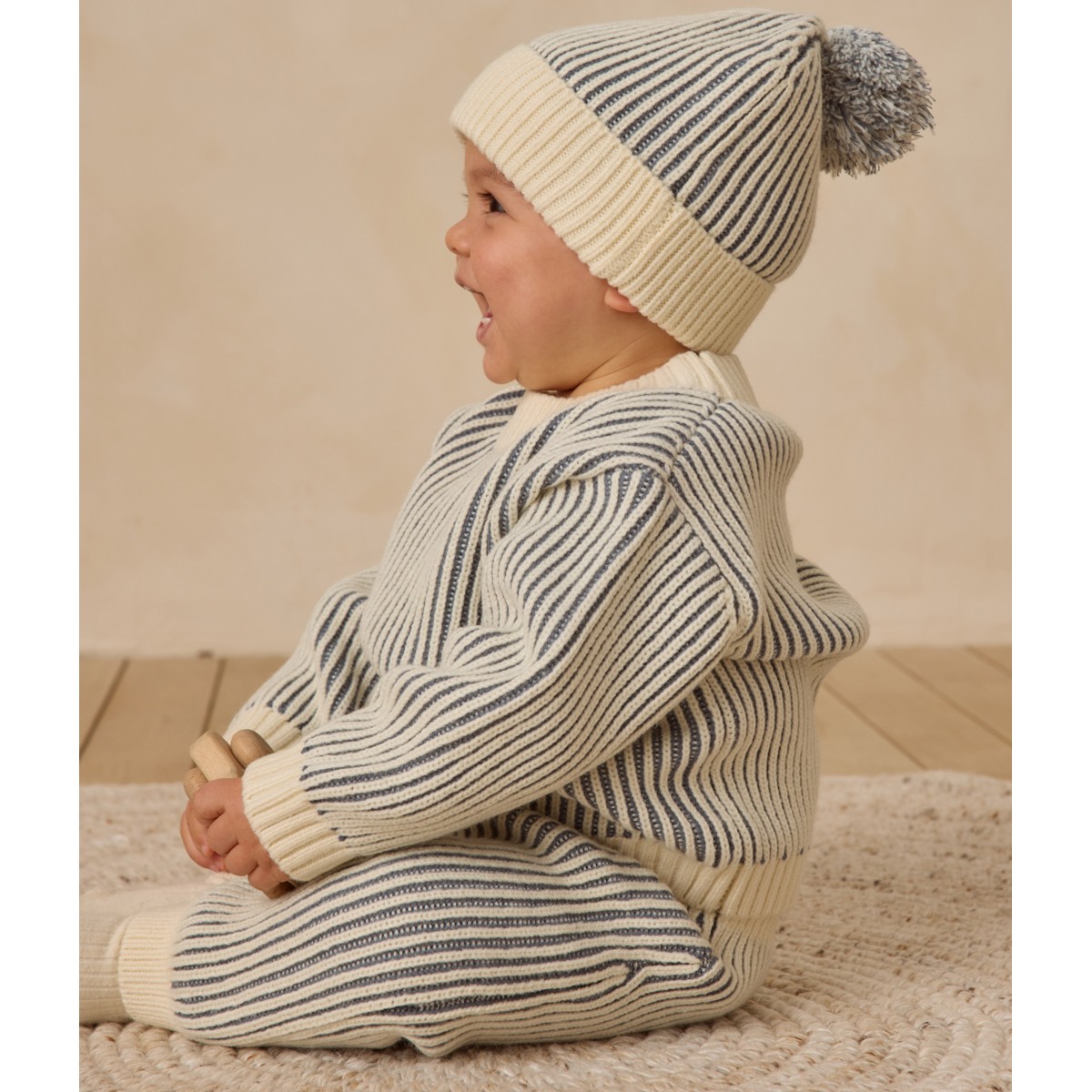 Chunky Knit Sweater & Pants Ocean