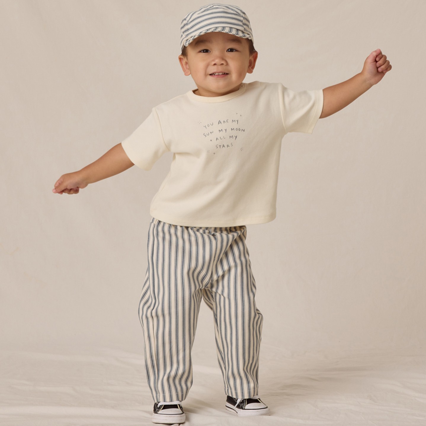 Boxy Tee Sun, Moon & Stars