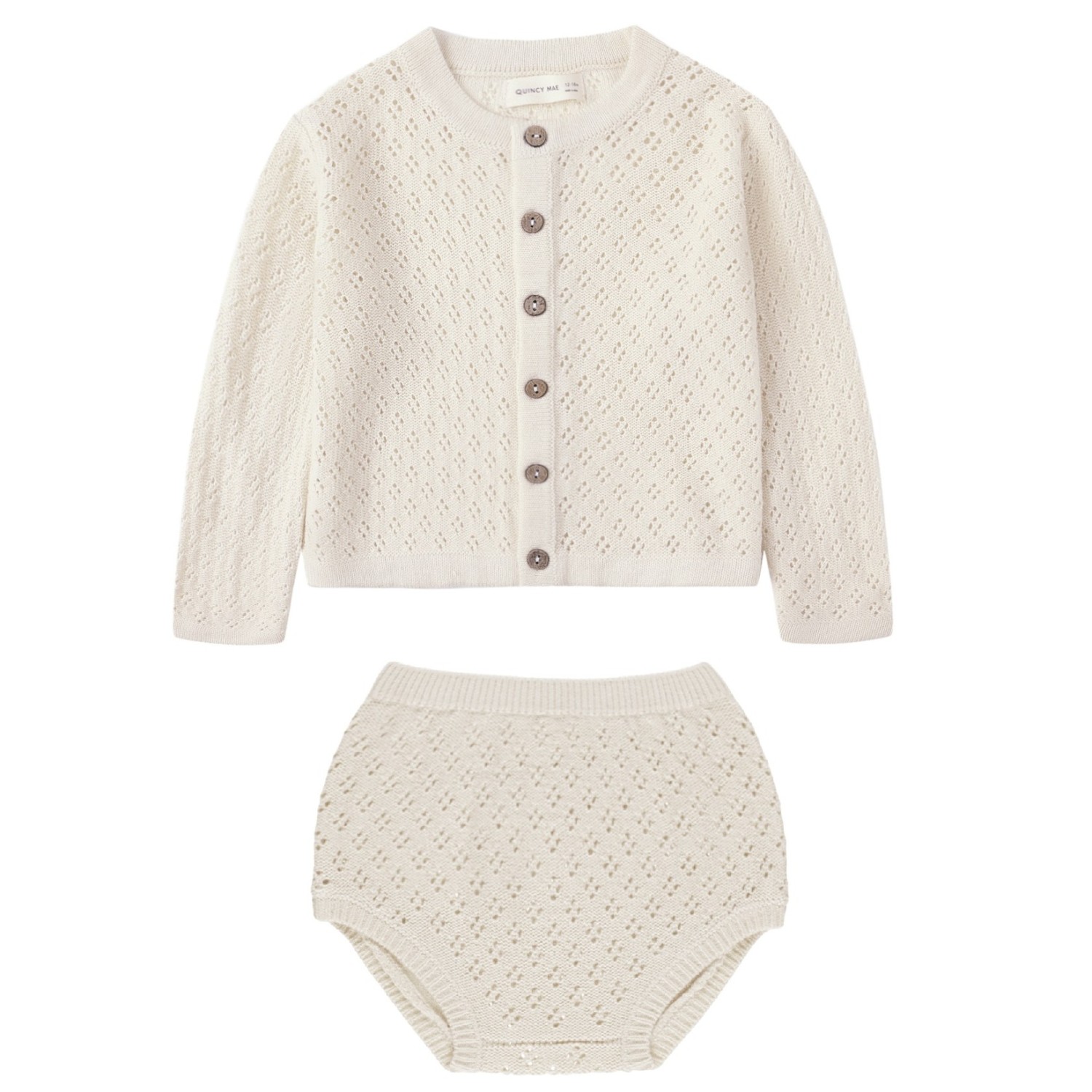 Knit Cardigan & Knit Bloomer Natural