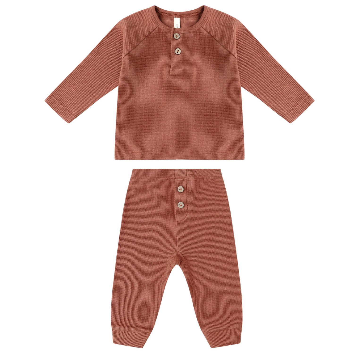 Henley Knit Top & Legging Cranberry