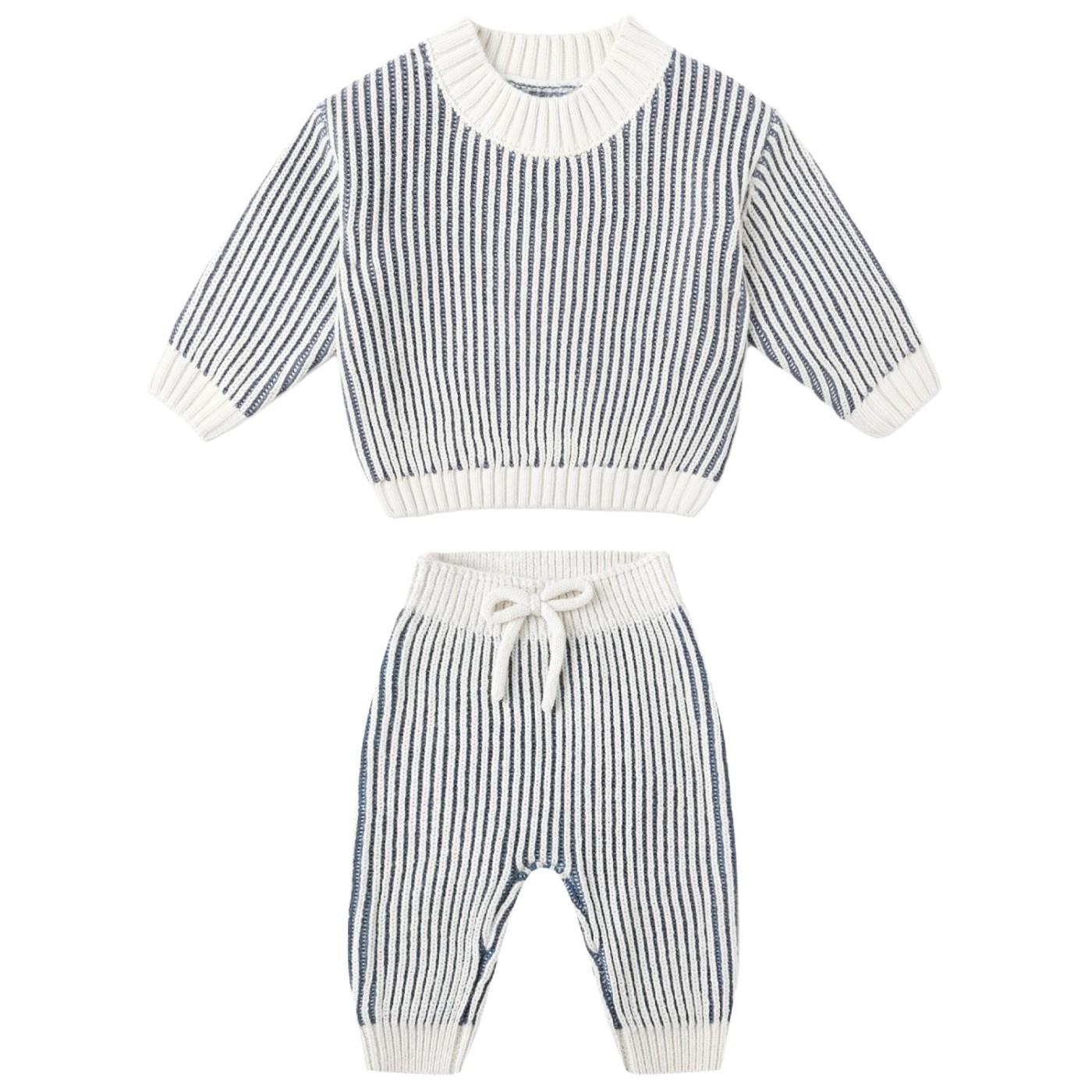 Chunky Knit Sweater & Pants Ocean