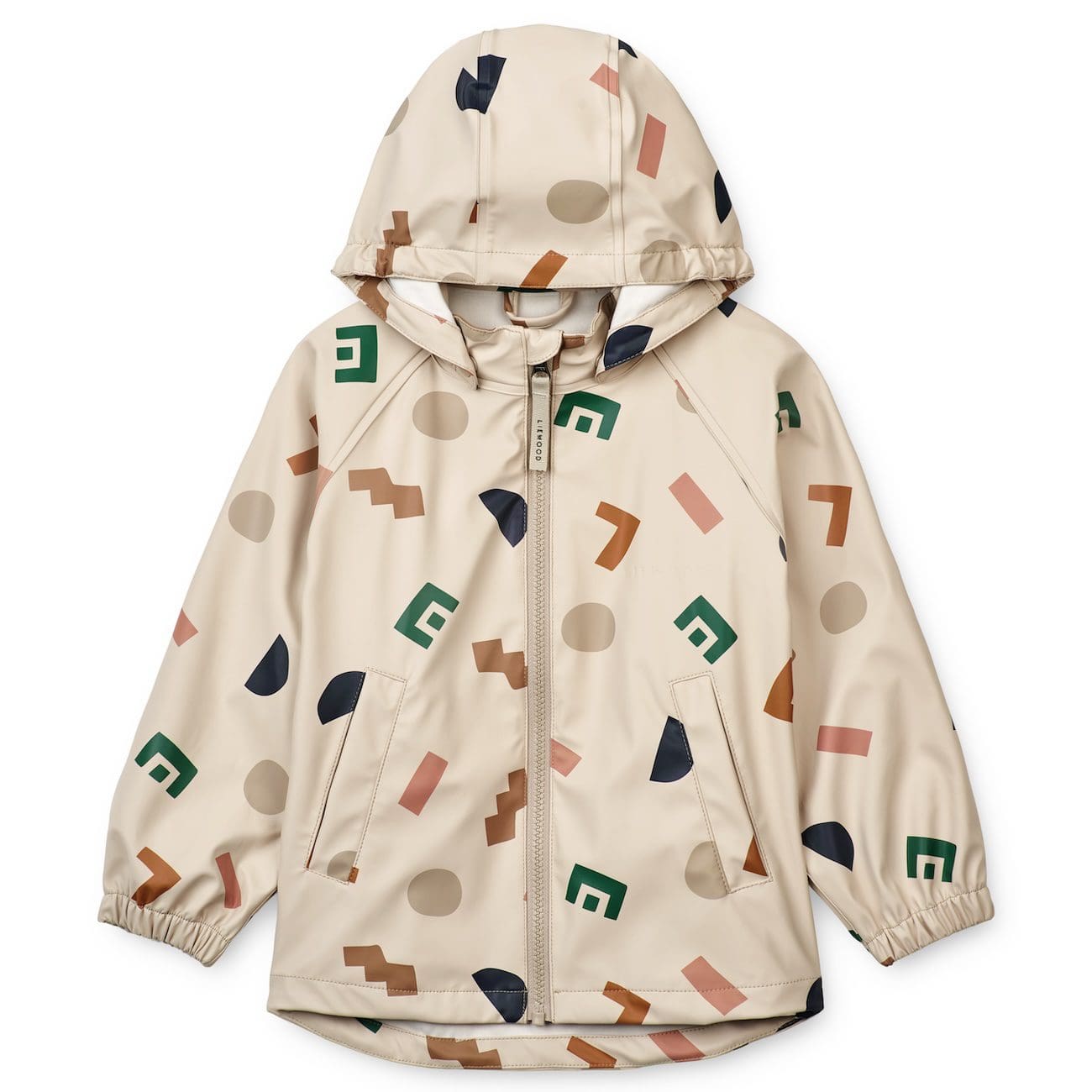 Moby Rain Jacket | Graphic Alphabet / Sandy