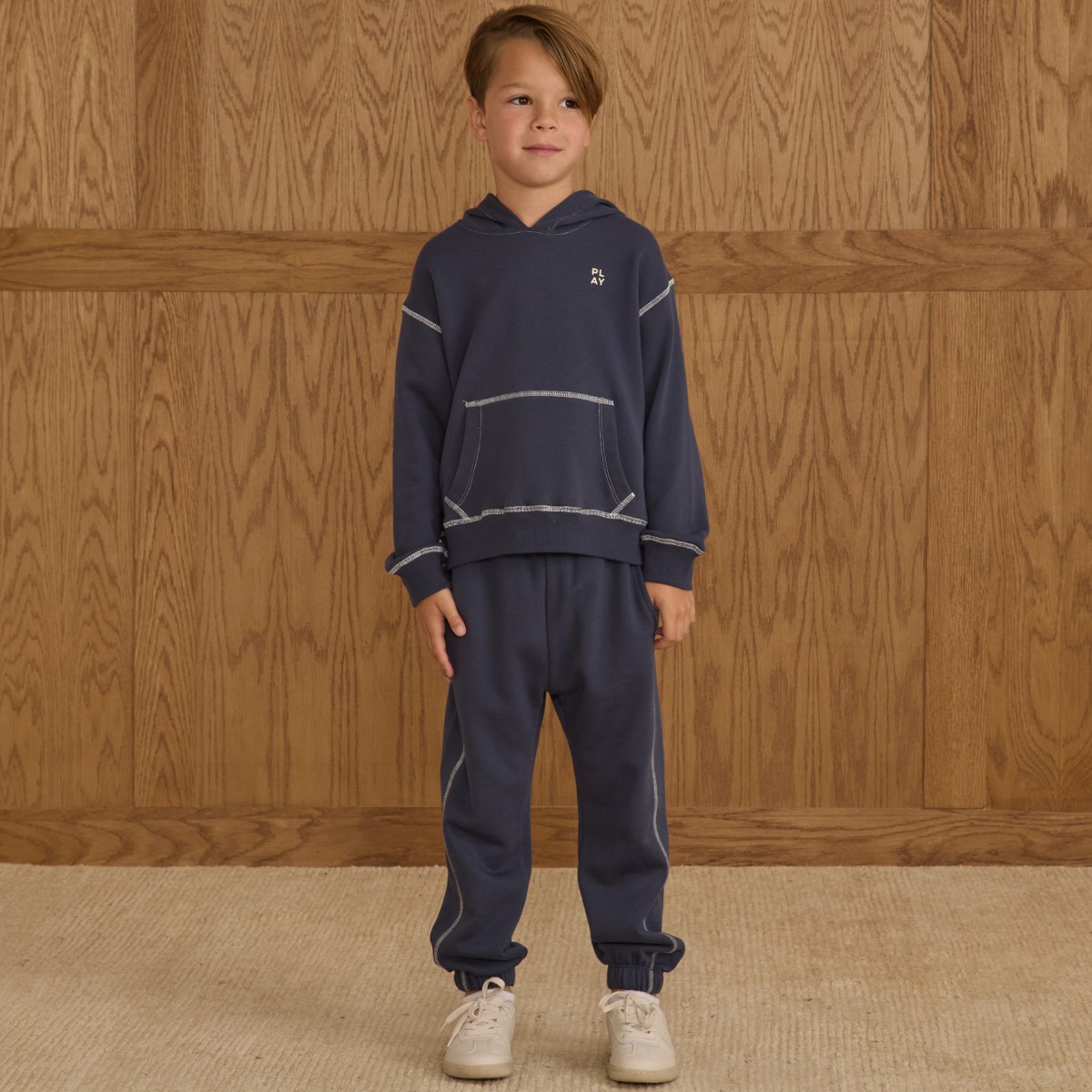 Coast Hoodie & Relaxed Sweatpants Heathered Navy