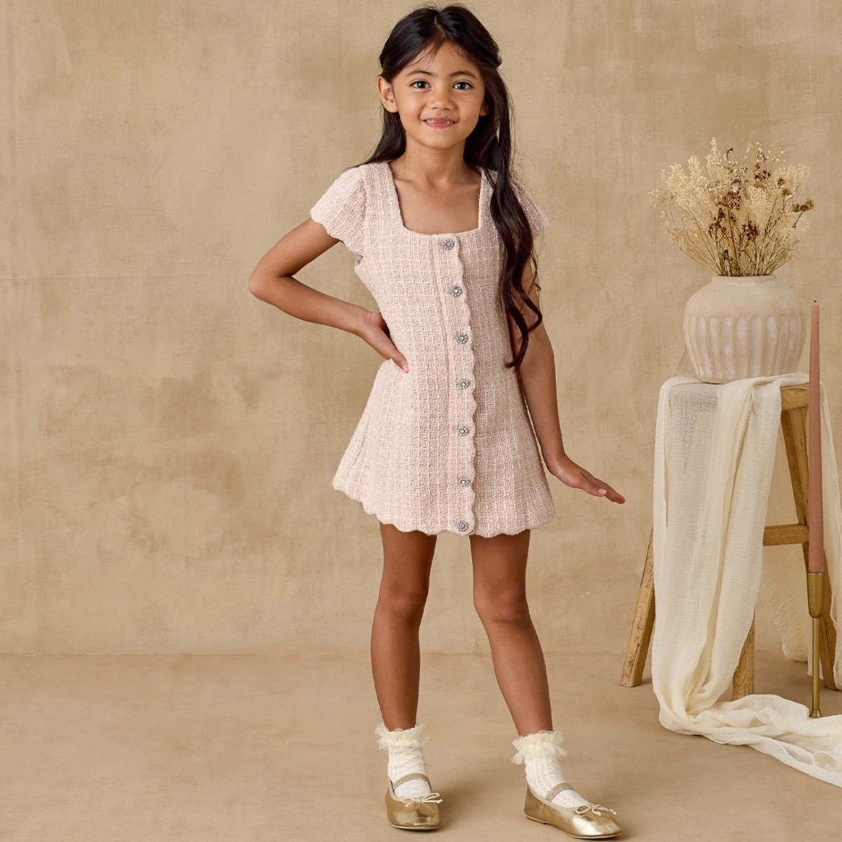 Gabrielle Dress Rose