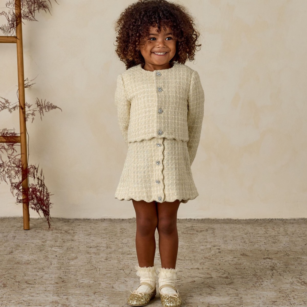 Gabrielle Dress Ecru