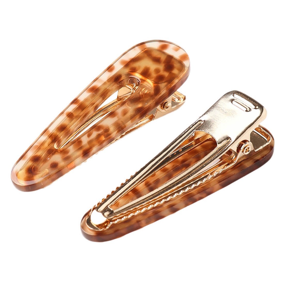 Slider Clip Pack of 4 Brown Blue Tortoise