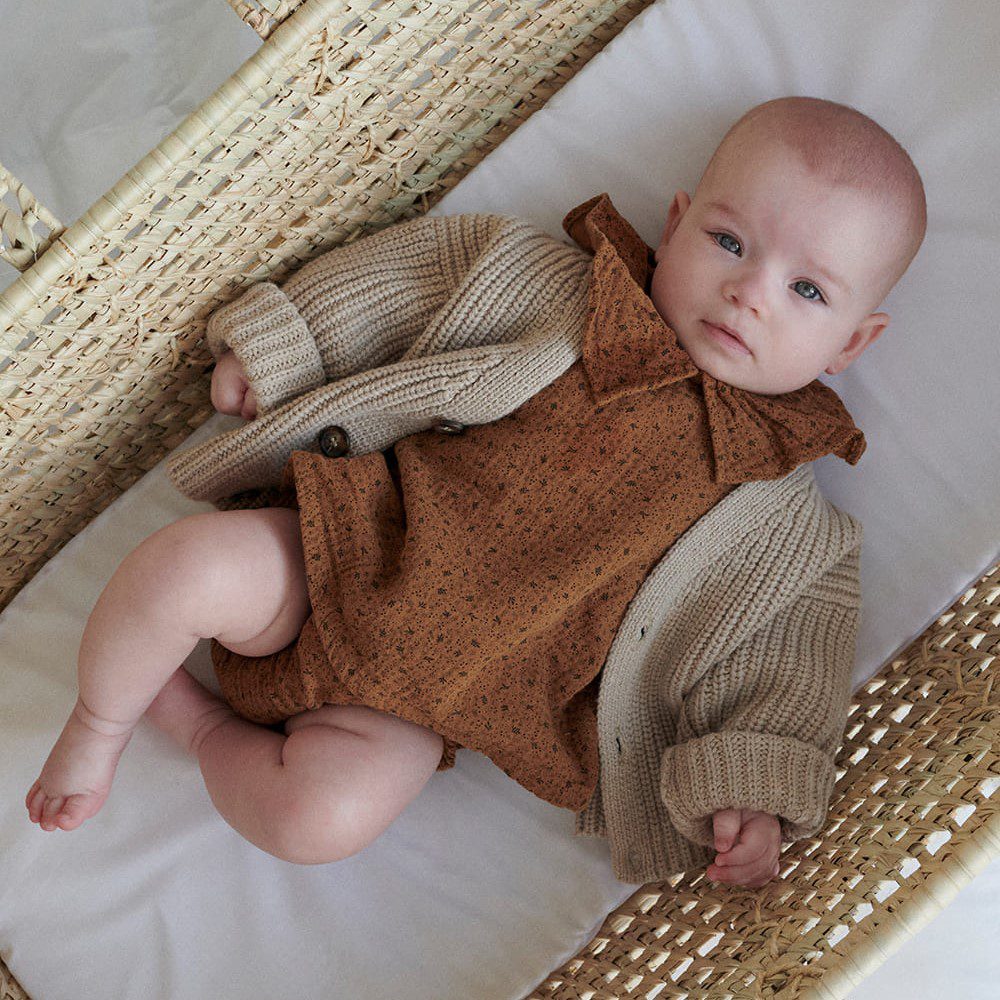 Reilly Beige Knit Cardigen