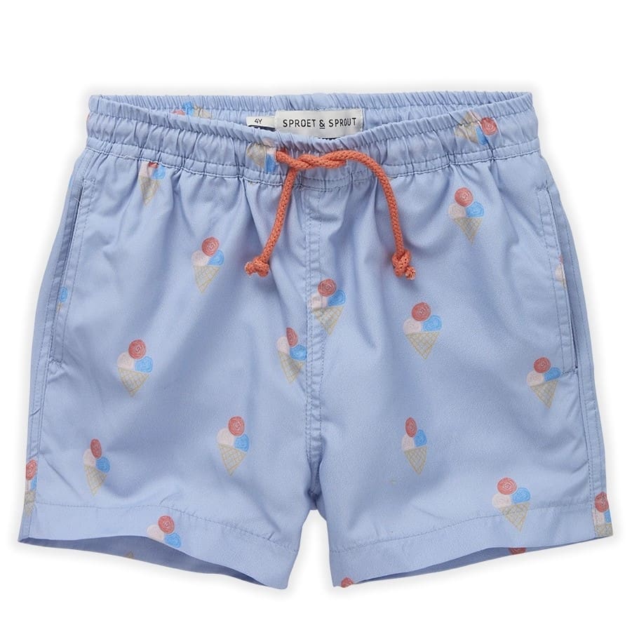 Woven Swim Short Ice Cream Print