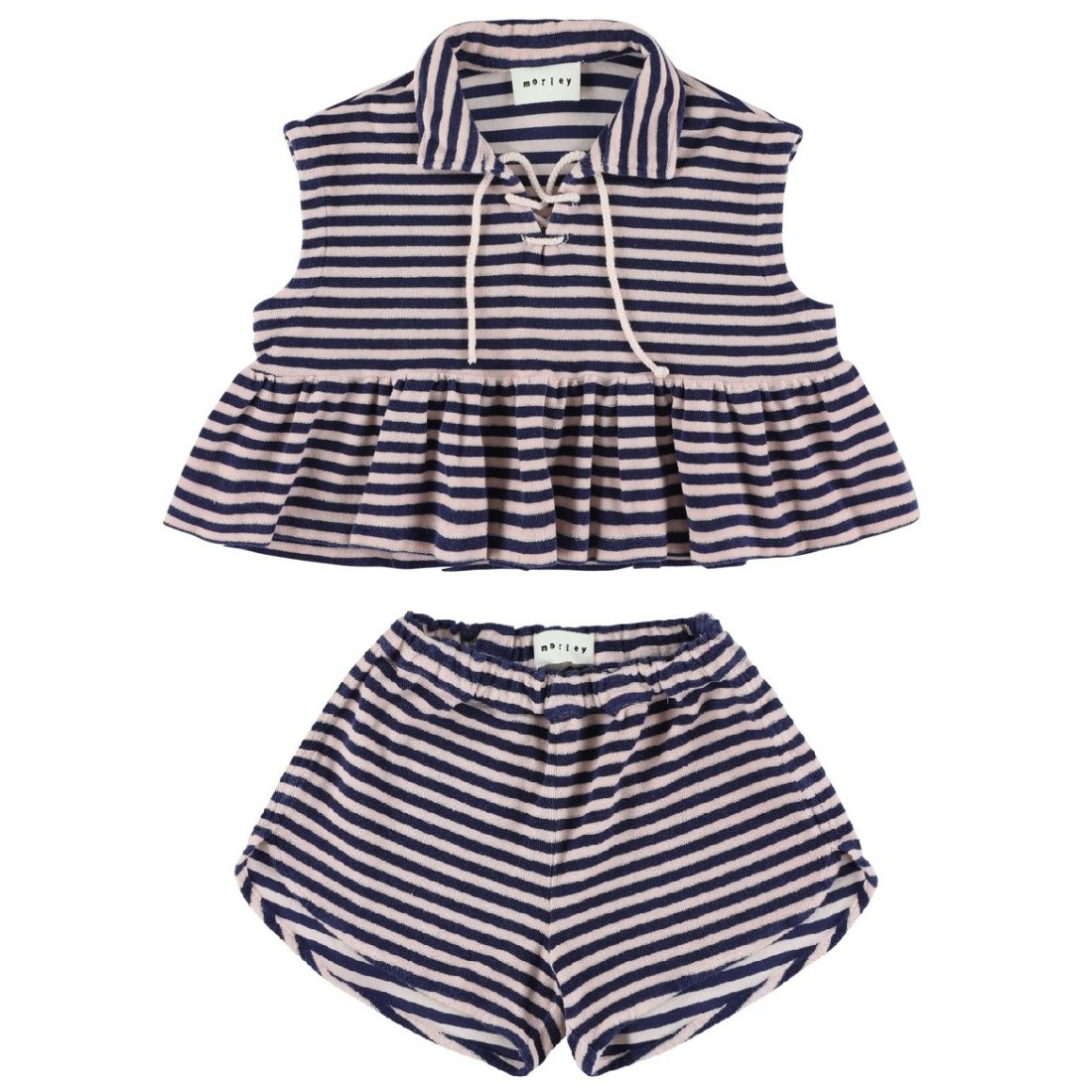 Terrystripe Top & Shorts